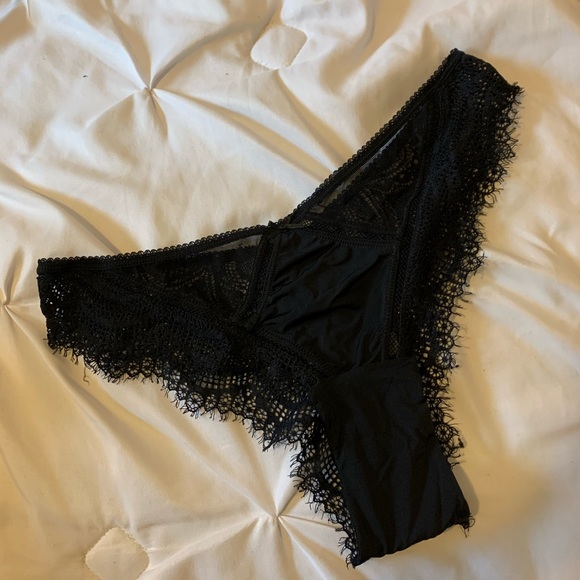 Victoria's Secret Other - Beau Chantilly Lace Polka Dot Mesh Cheeky Panty
